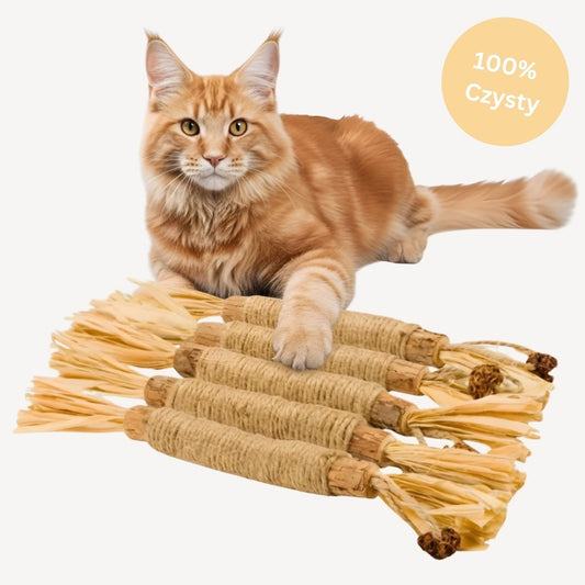 Naturalne Patyczki Dentystyczne dla Kotów - SilverPure™