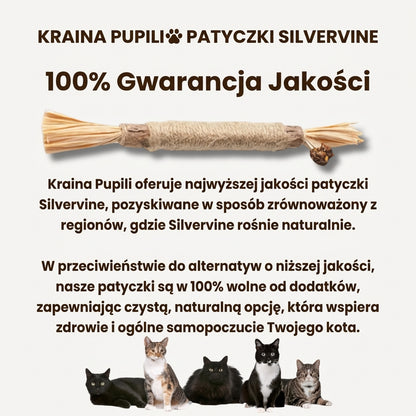 Naturalne Patyczki Dentystyczne dla Kotów - SilverPure™