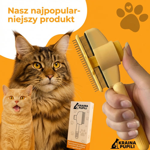 Samooczyszczająca Szczotka dla Kotów - Łap'Sierść™
