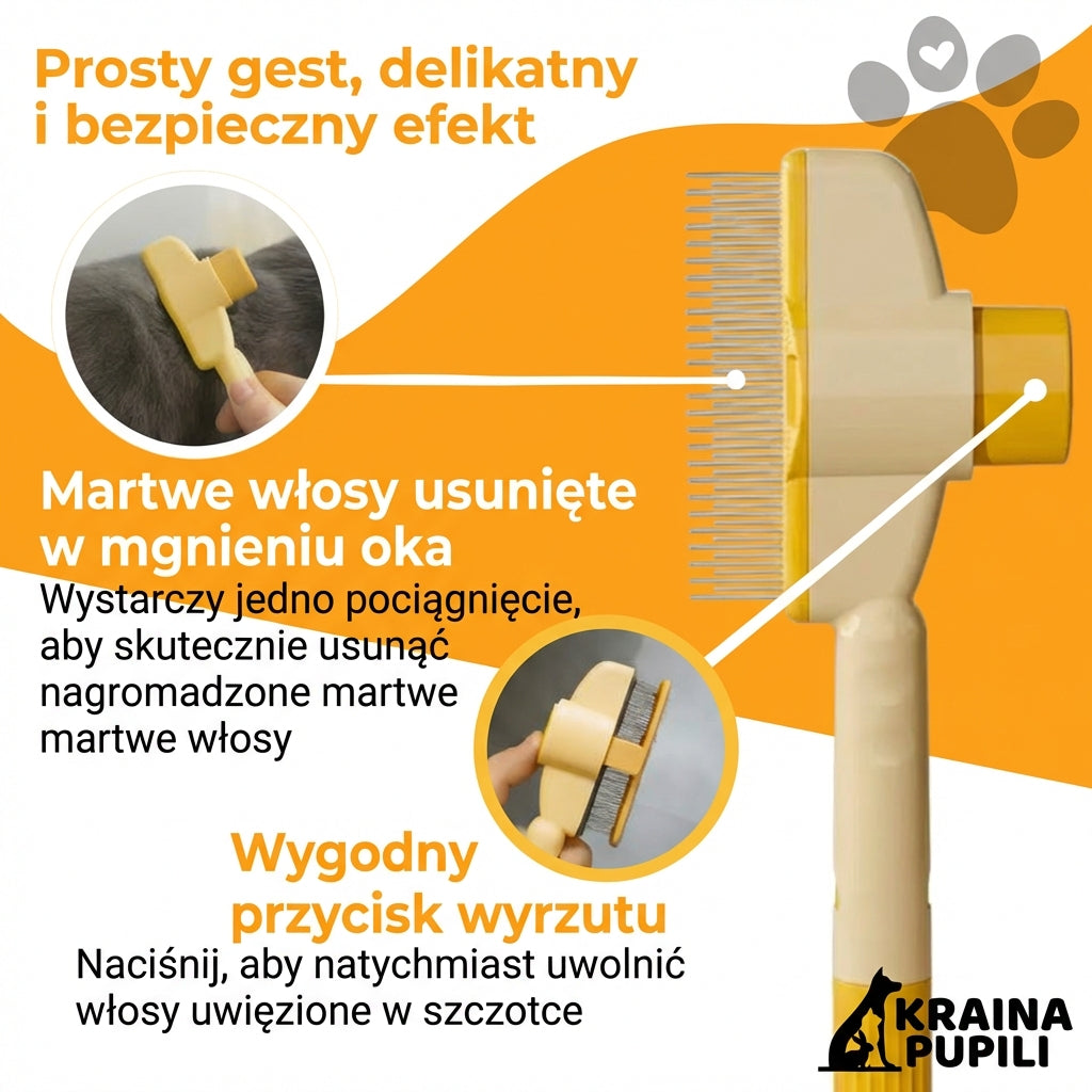 Samooczyszczająca Szczotka dla Kotów - Łap'Sierść™